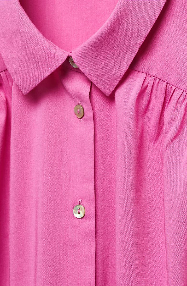 MANGO Sleeveless Button-Up Shirt, Alternate, color, 