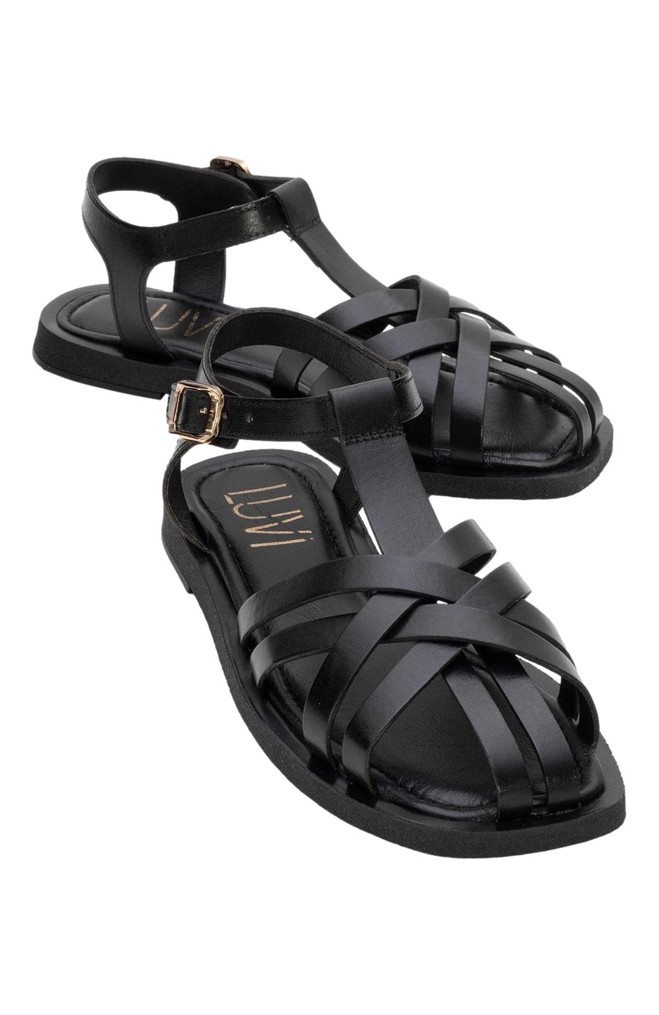 Forever & Always Shoes Andres Leather Sandal, Alternate, color, 