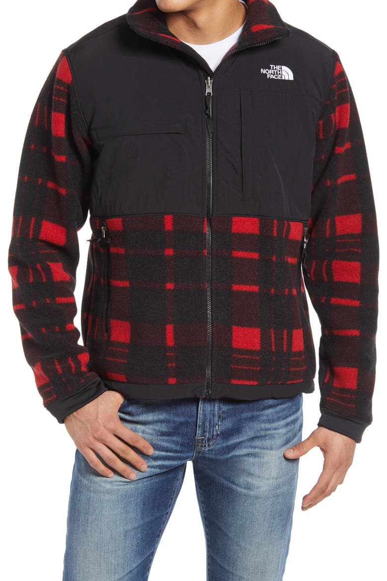 Denali 2 Jacket, Alternate, color, TNF RED HOLIDAY 2 PLAID PRINT