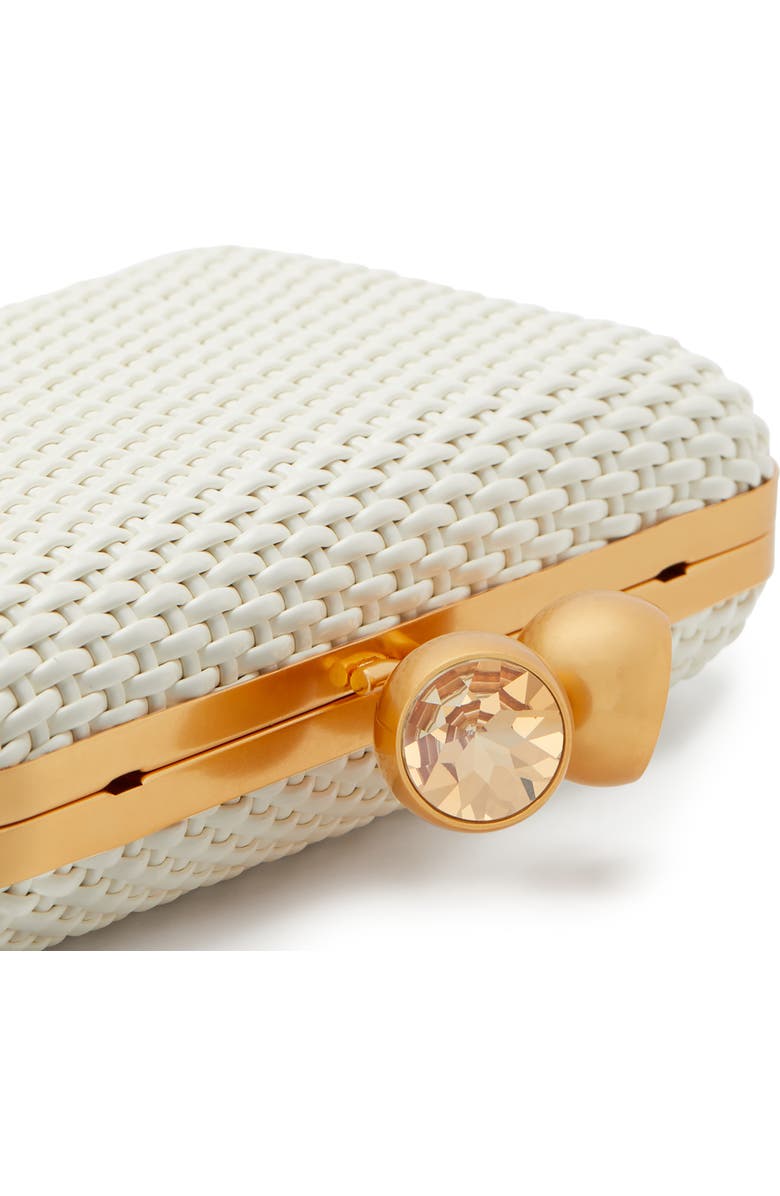 Kate Spade New York kisslock woven clutch, Alternate, color,