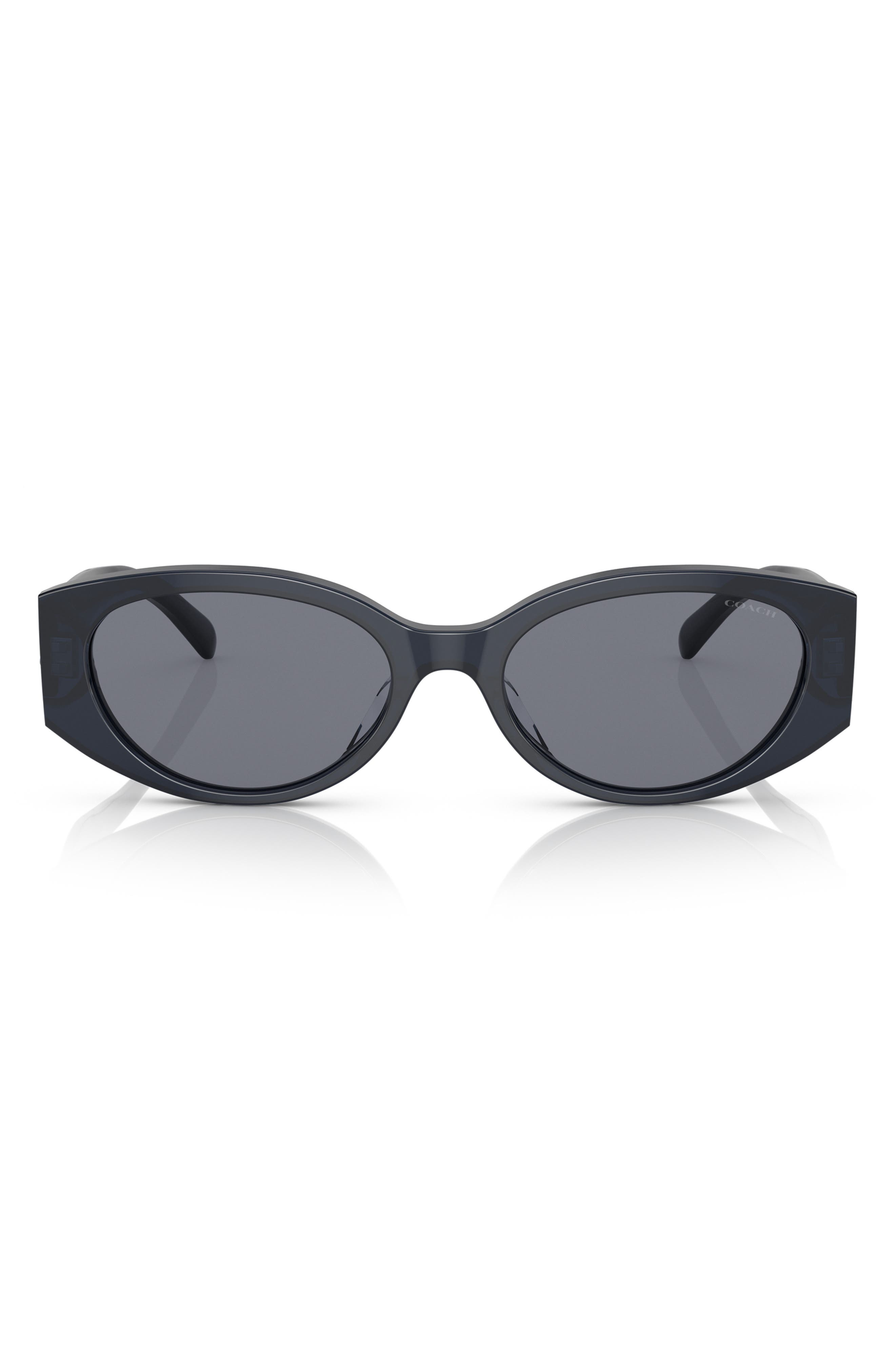 COACH 54mm Gradient Oval Sunglasses