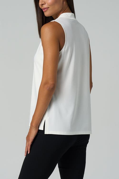 Franne Golde Luxe Stretch V-neck Sleeveless Shell