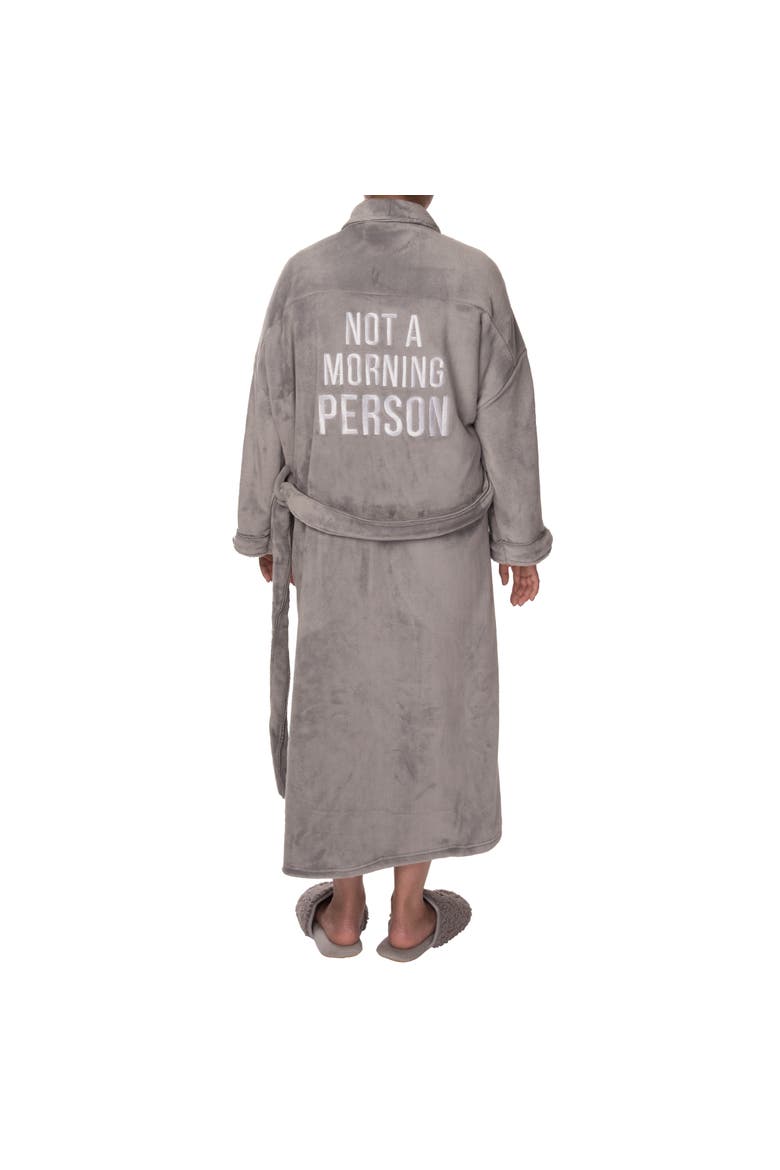 Not A Morning Person Robe Lg/Xl Grey, Main, color, Grey