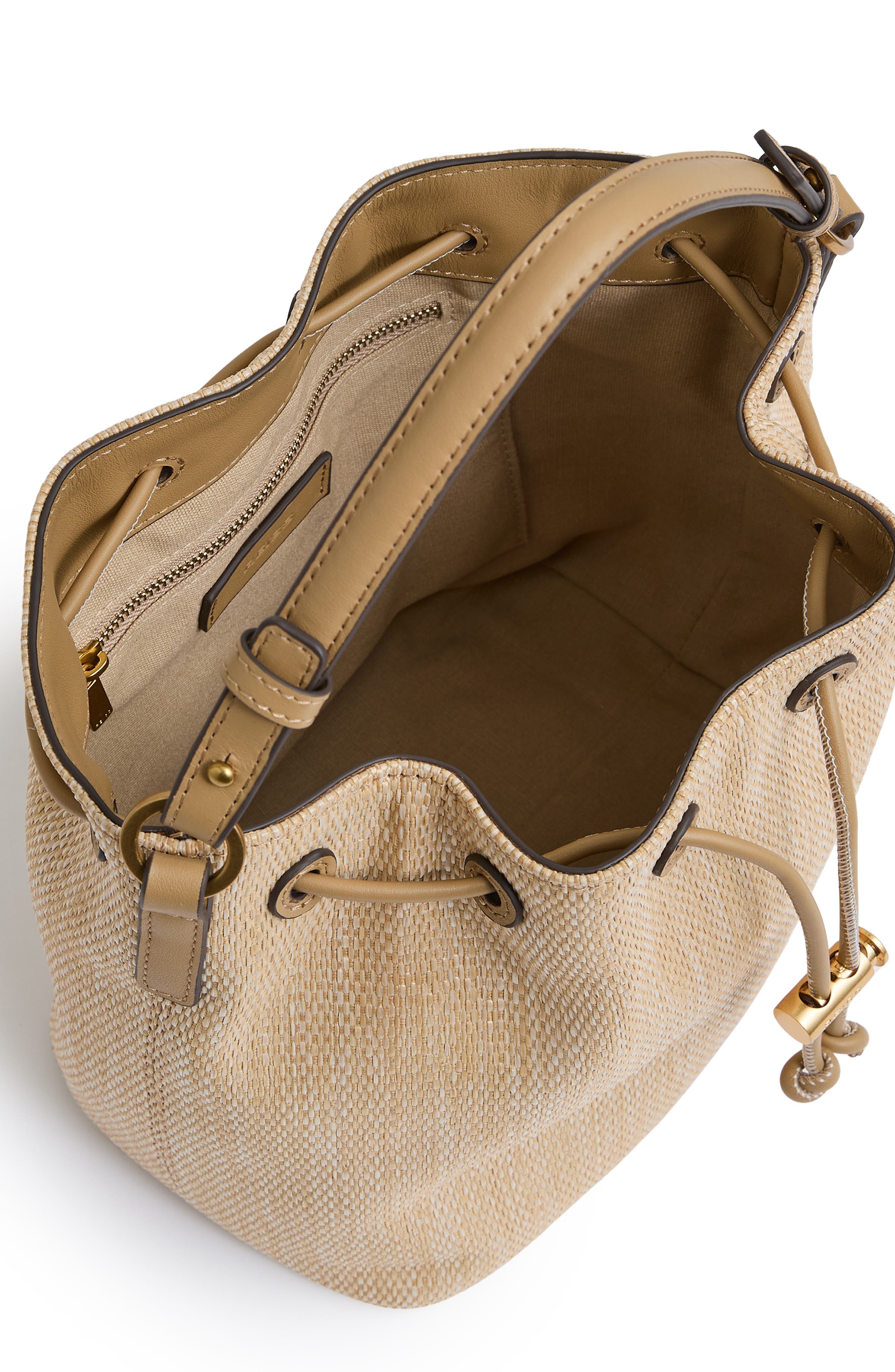 Reiss Evie Canvas Bucket Bag, Alternate, color, 