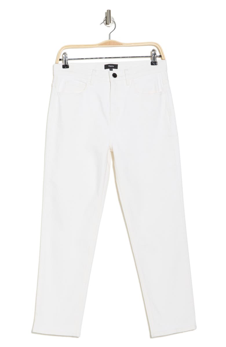 Theory Treeca Classic Straight Leg Pants, Alternate, color, White