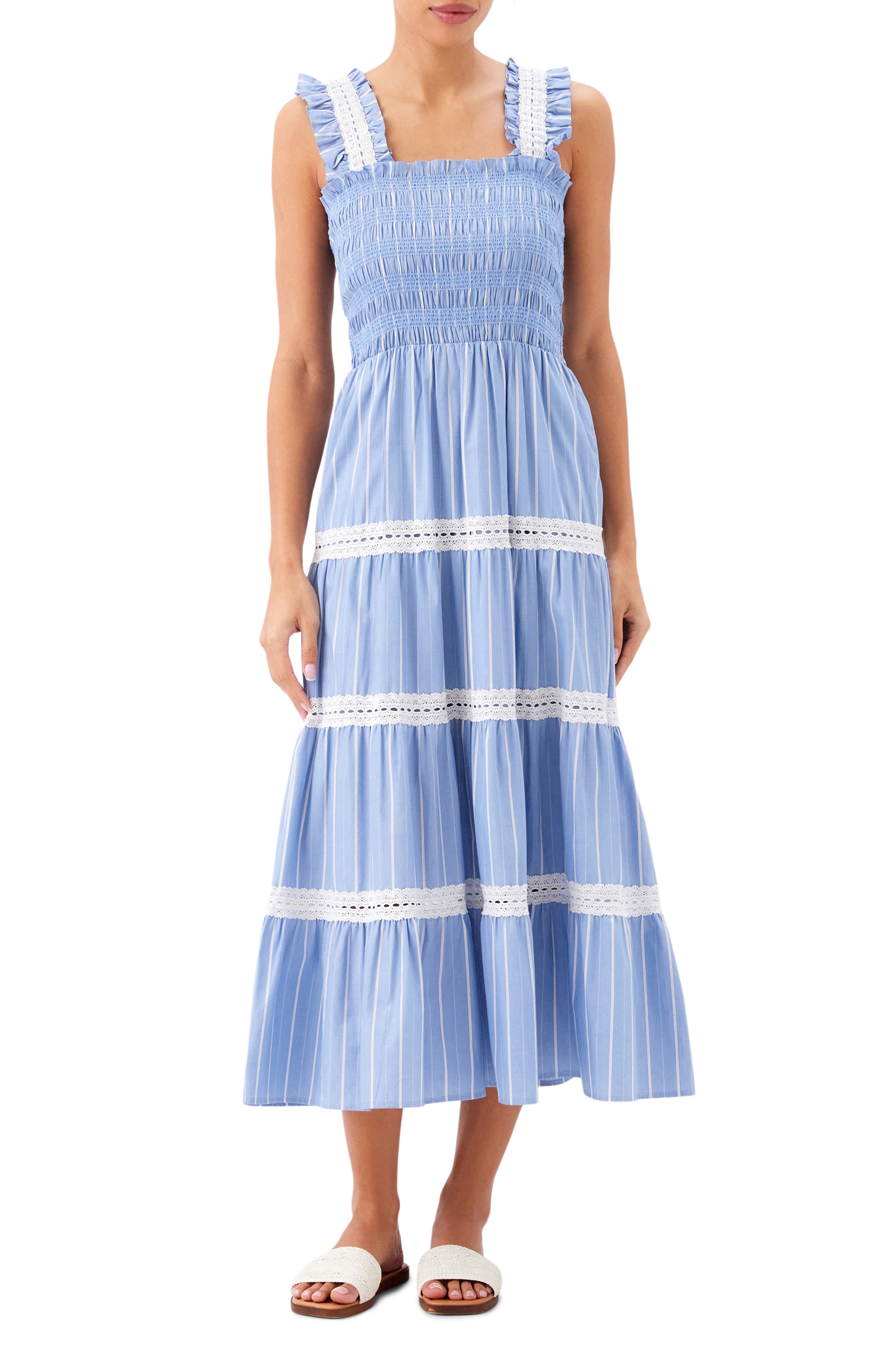 BLUE W/ OFF WHITE