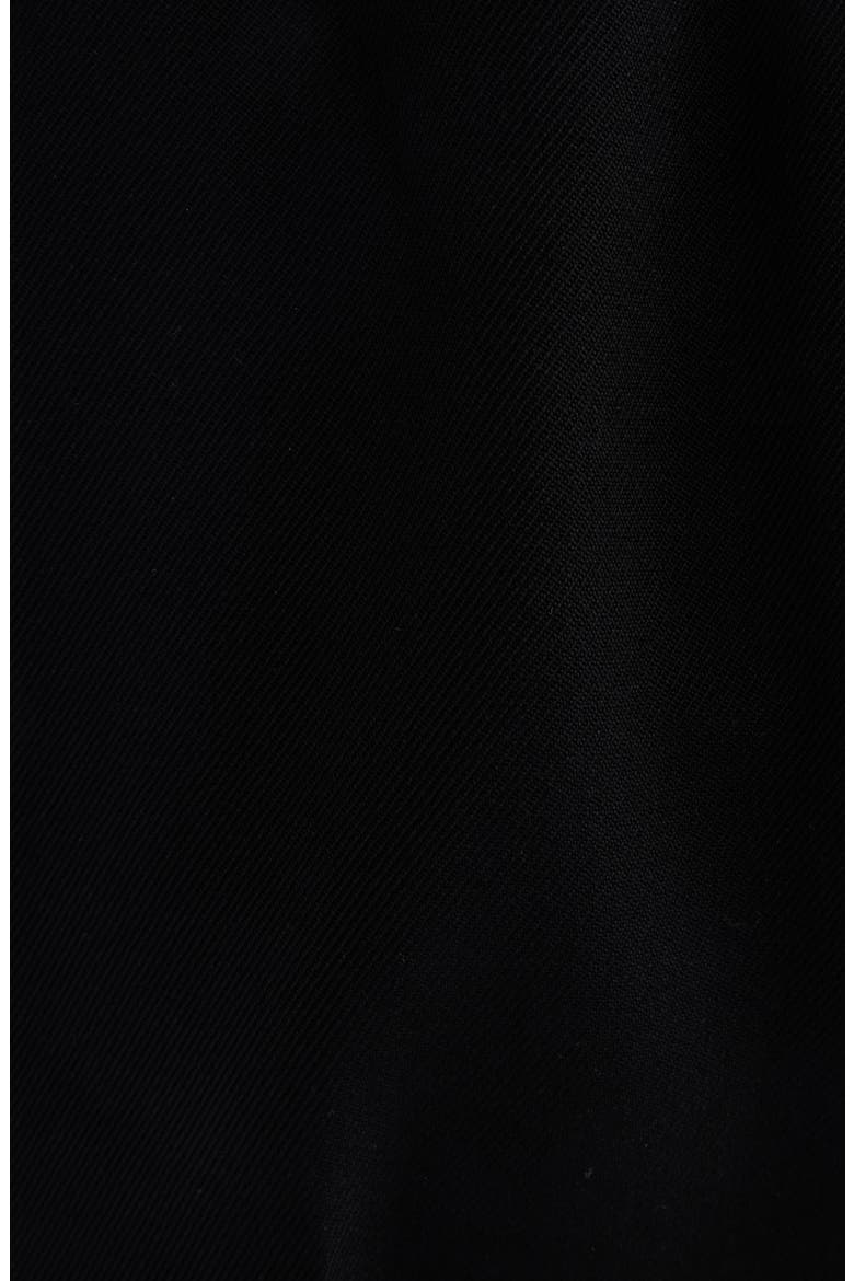 Double Pleat Low Waist Wool Grain de Poudre Pants, Alternate, color, BLACK