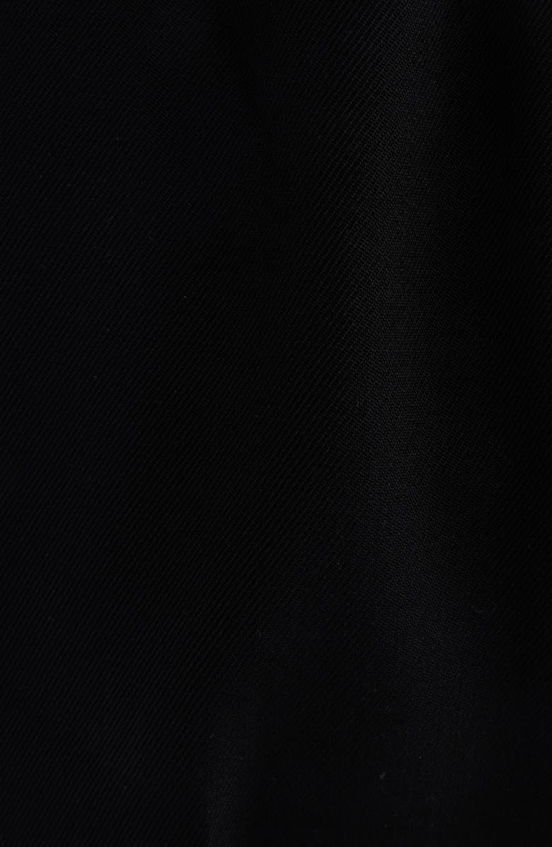 Givenchy Double Pleat Low Waist Wool Grain de Poudre Pants, Alternate, color, Black