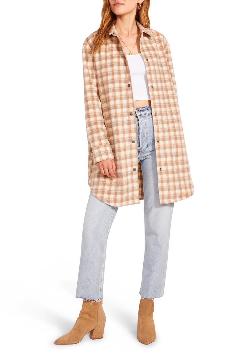 BB Dakota by Steve Madden BB Dakota Eldridge Plaid Shirt Jacket, Alternate, color,