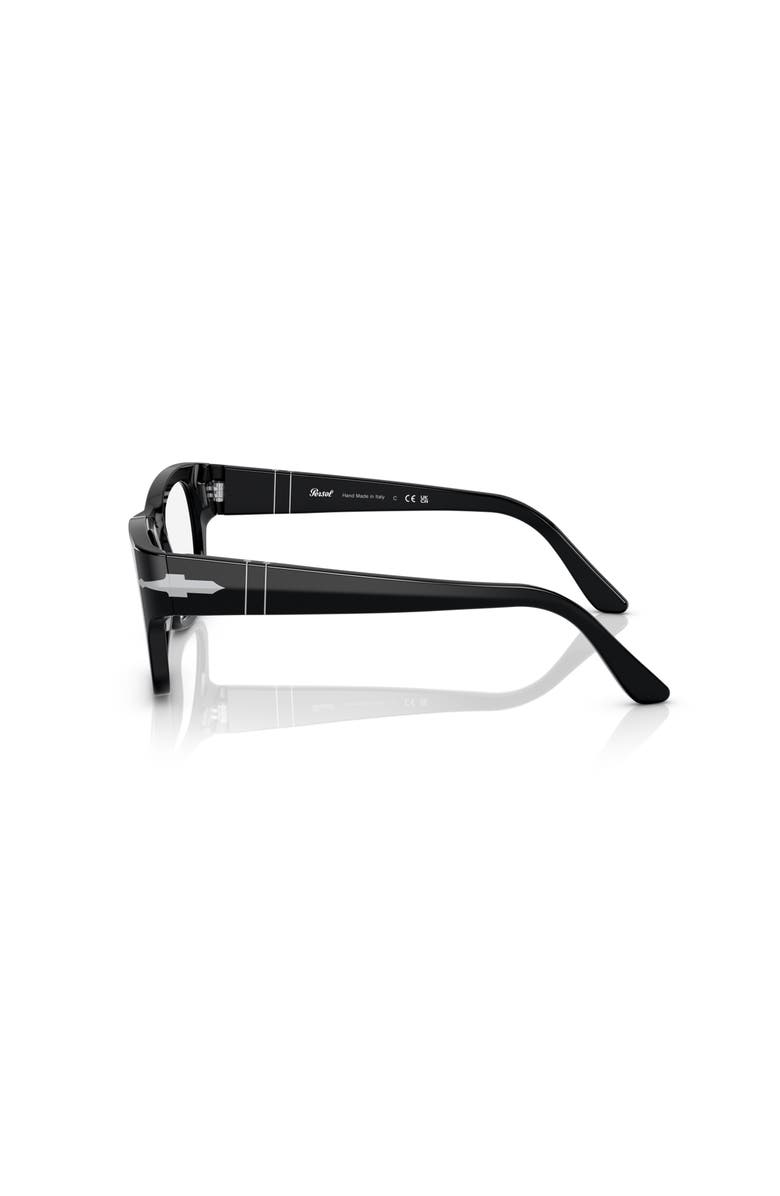 Persol 50mm Rectangle optical glasses, Alternate, color, Black
