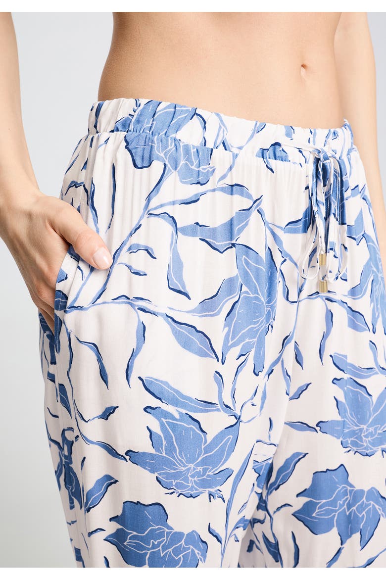 Sleep And Lounge Soft Woven Pants, Alternate, color, Graceful Forms