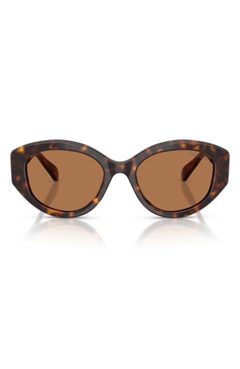 53mm Polarized Round Irregular Sunglasses
