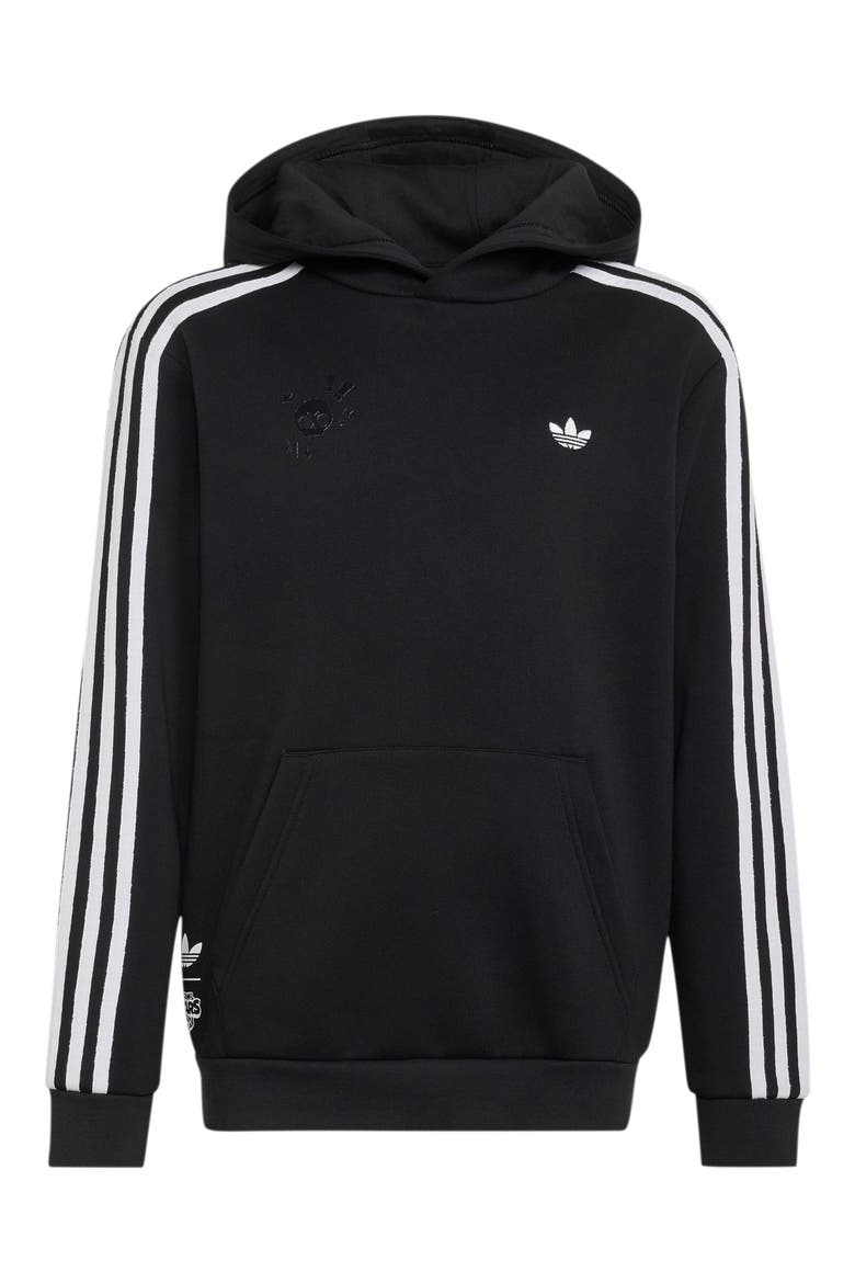 Kids' GFX Graphic Hoodie, Main, color, BLACK/ WHITE