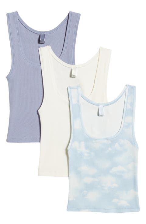 3-Pack Cotton Rib Tank (Regular & Plus)