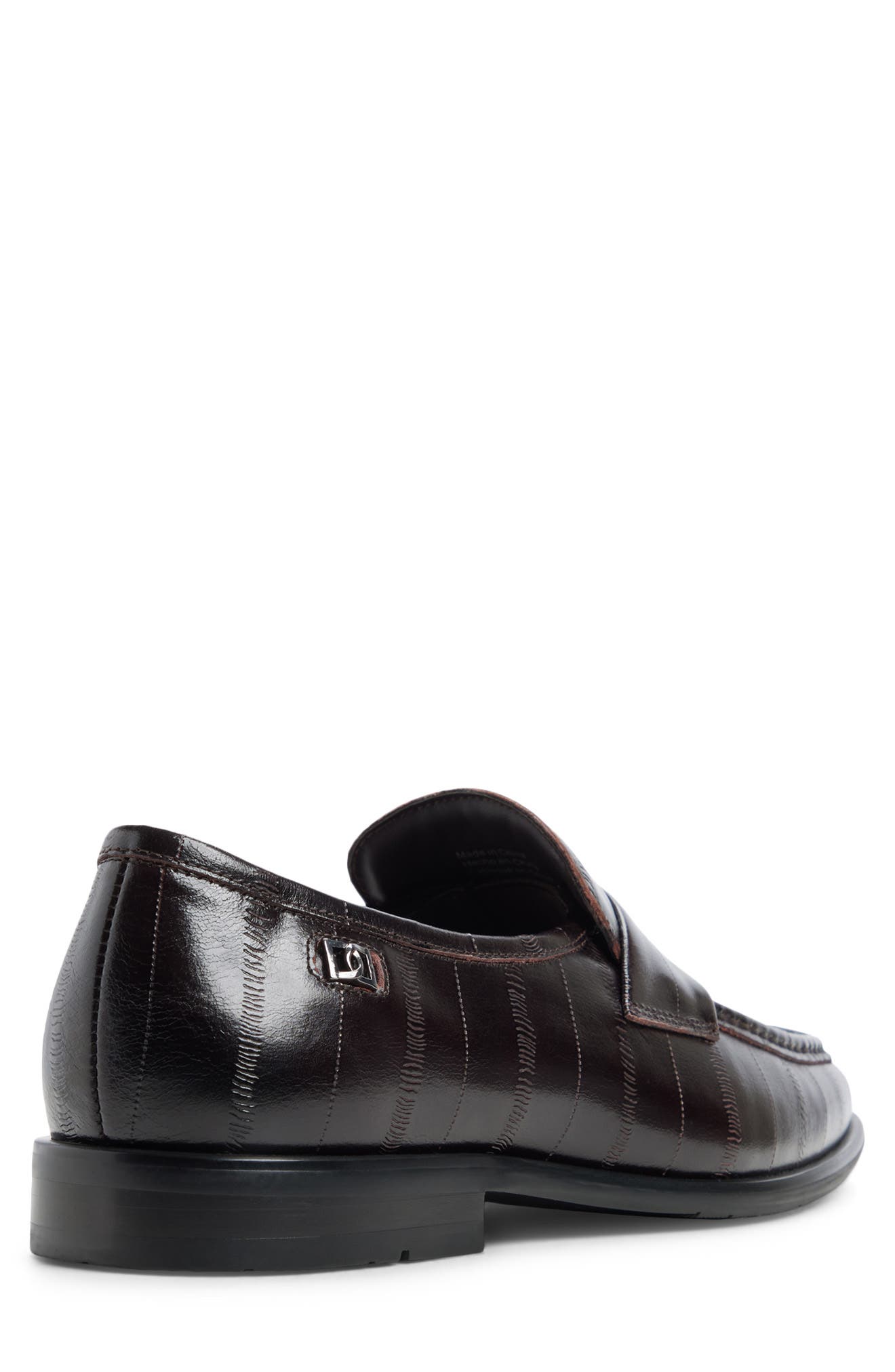 Emanuele Leather Loafer, Alternate, color, DARK BROWN