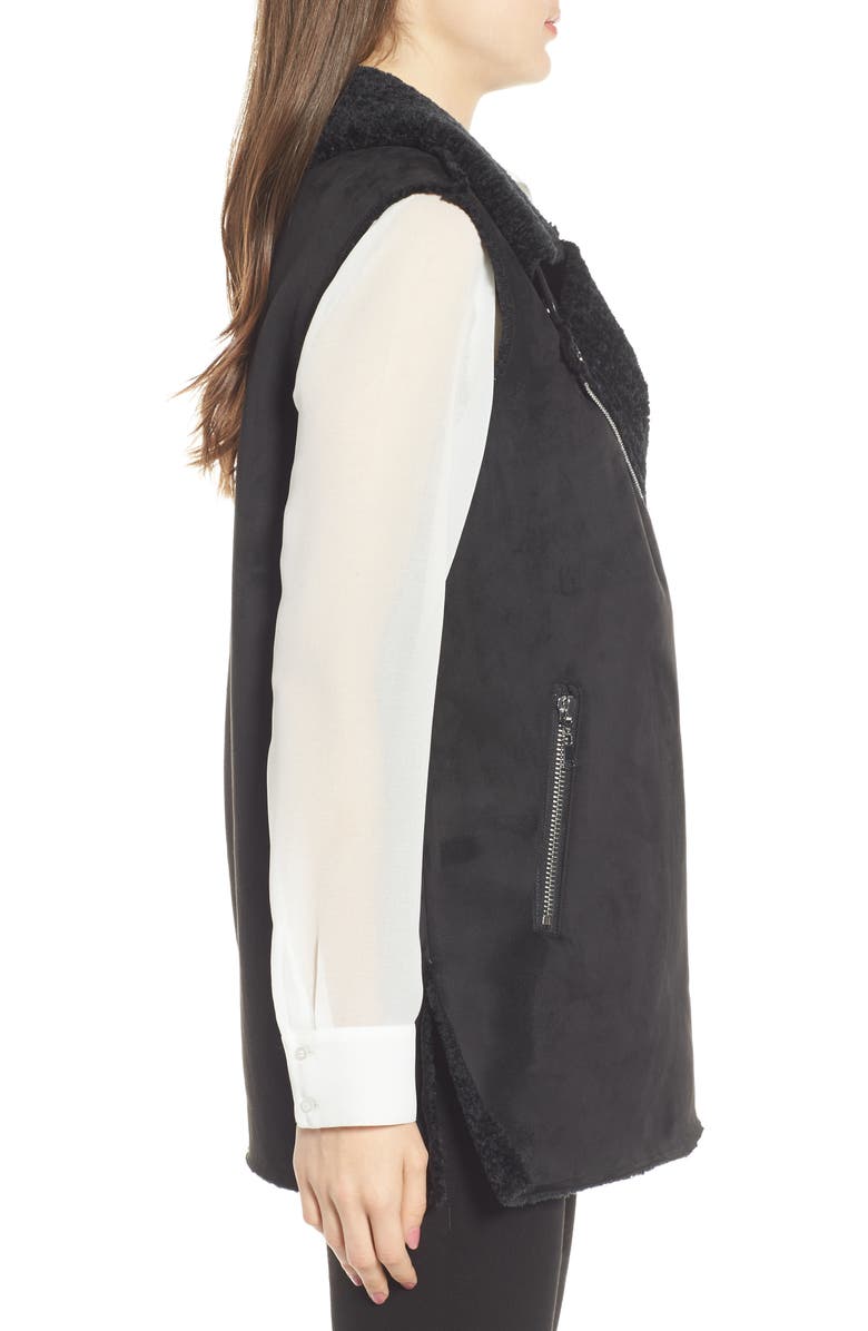 Love Token Faux Suede Vest, Alternate, color,