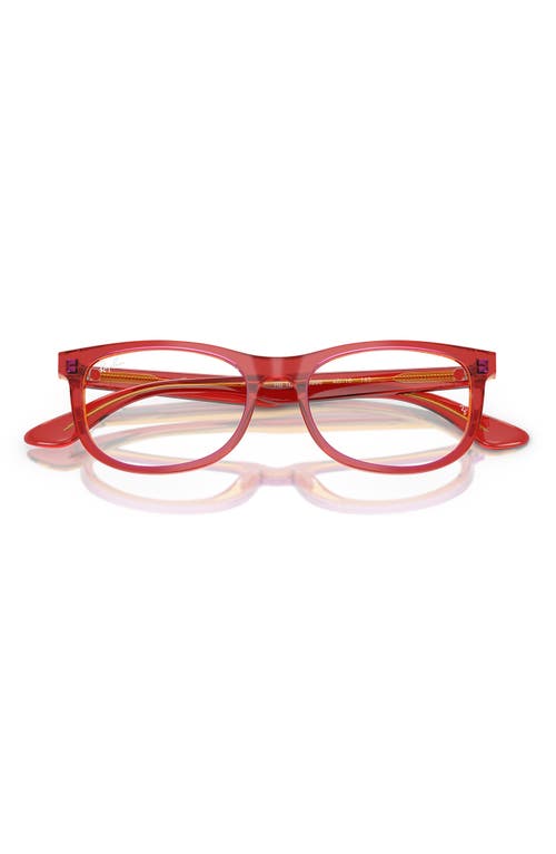 Ray Ban Ray-ban Kids' 48mm Pillow Optical Glasses In Red