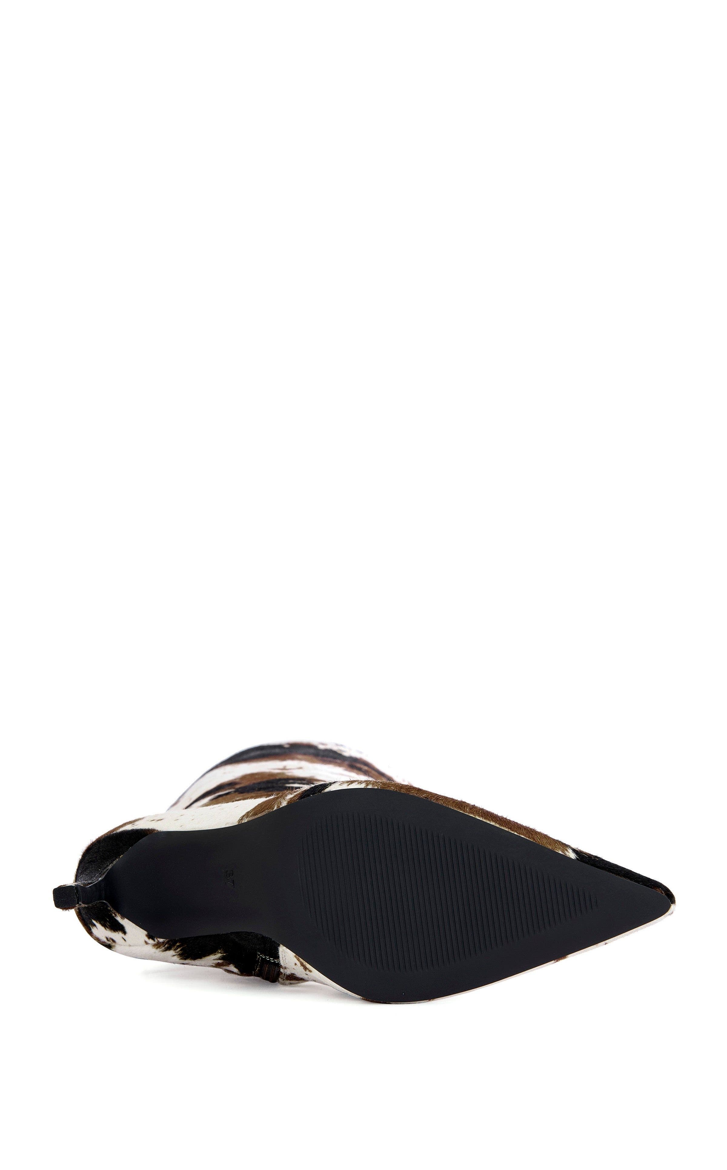 AZALEA WANG Syreali Genuine Leather Stiletto Boot, Alternate, color, Cow