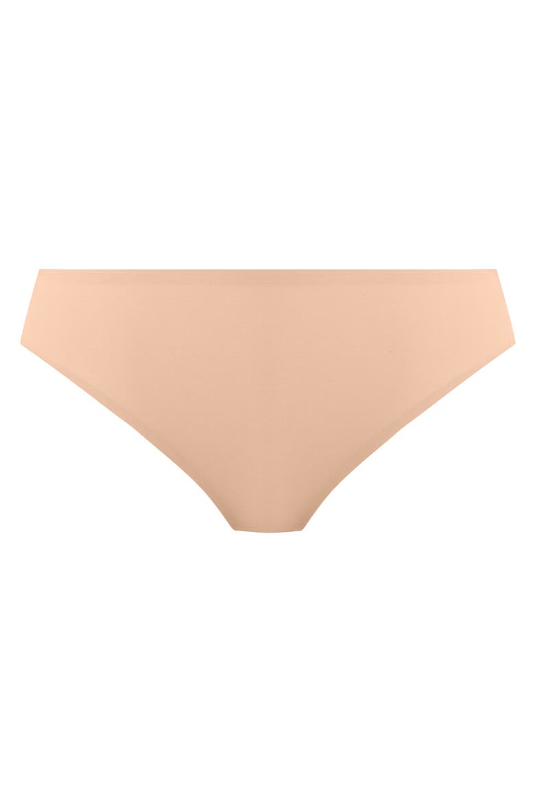 Smoothease Lace Invisible Stretch Thong, Alternate, color, NATURAL BEIGE