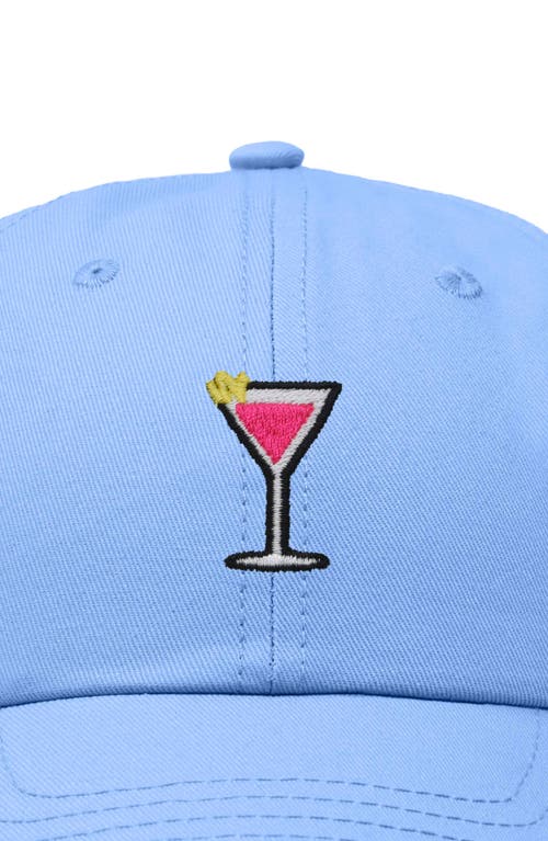 Dalix Cosmo Embroidered Casual Hat In Light Blue