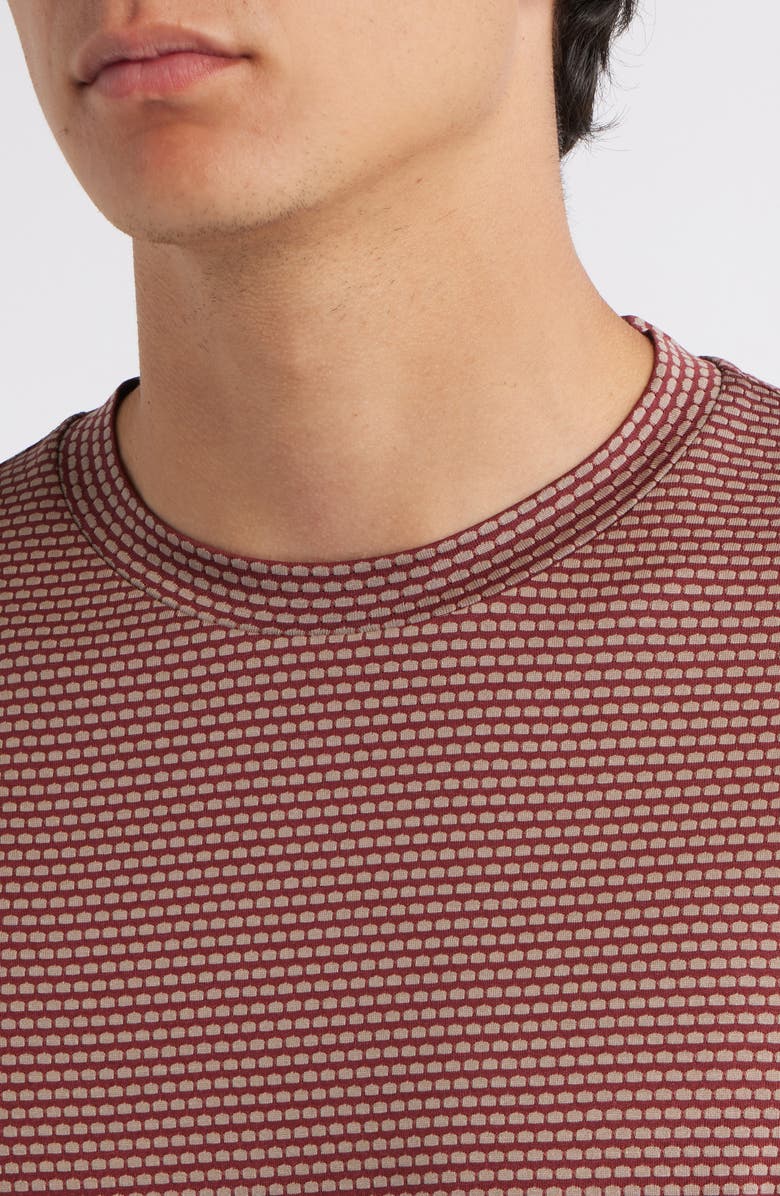 Emporio Armani Print T-Shirt, Alternate, color, Brick Red