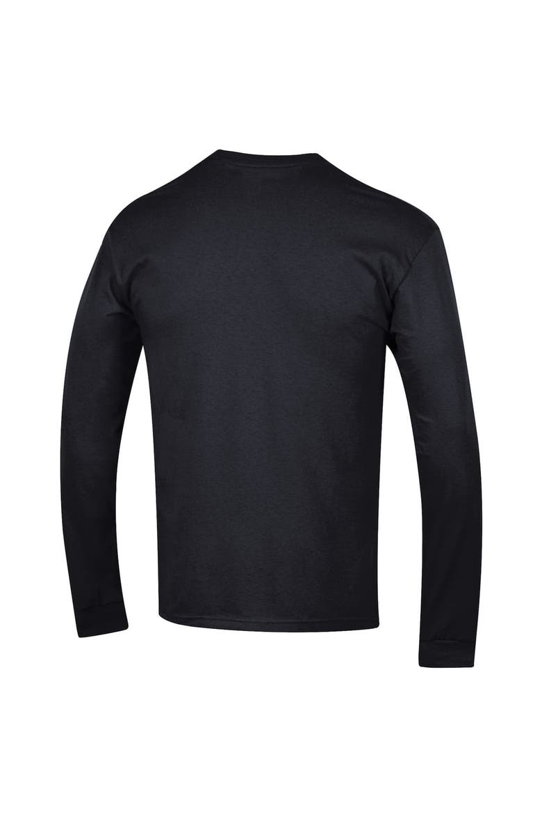 Men's Champion  Black Rutgers Scarlet Knights Arch Over Logo Long Sleeve T-Shirt, Alternate, color, Black