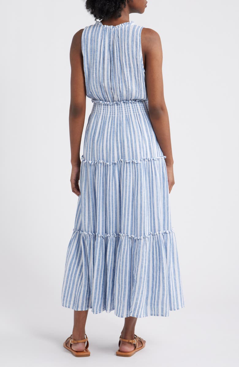 Rails Loulou Stripe Sleeveless Linen Blend Maxi Dress, Alternate, color, Jalisco Stripe