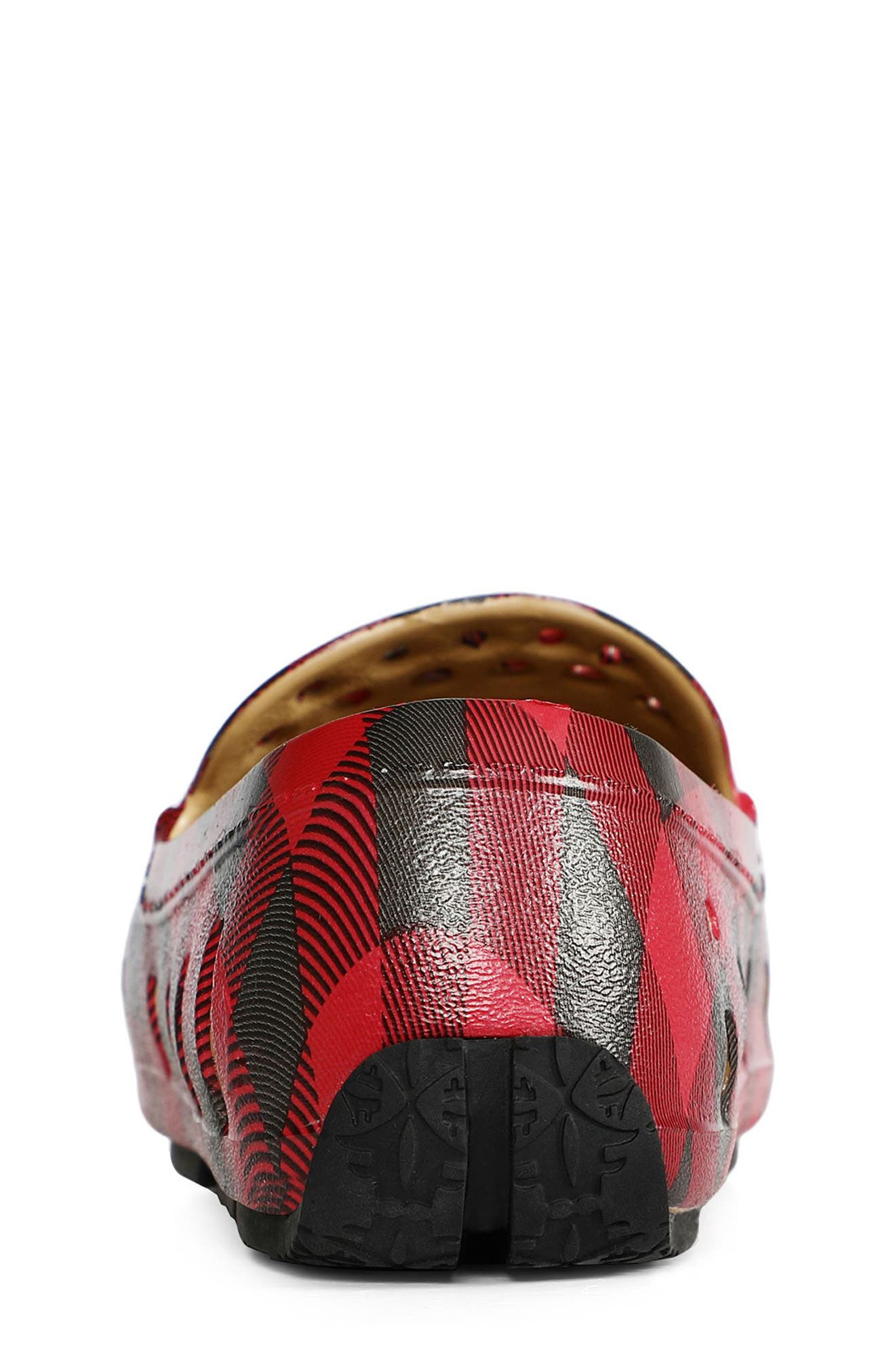 Kids' Prodigy Driver Slip-On, Alternate, color, RED TARTAN PLAID