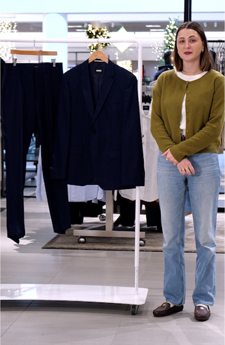 Huge Navy Wool Suit