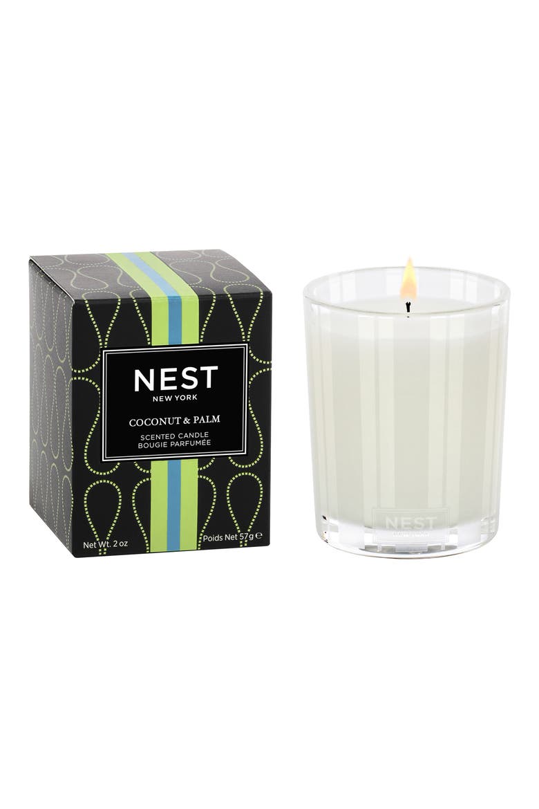 Coconut Palm Scented Candle, Alternate, color, NO COLOR