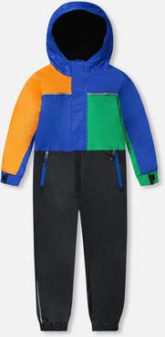 Deux par Deux Kids Mid-Season Colorblock One-Piece Outerwear