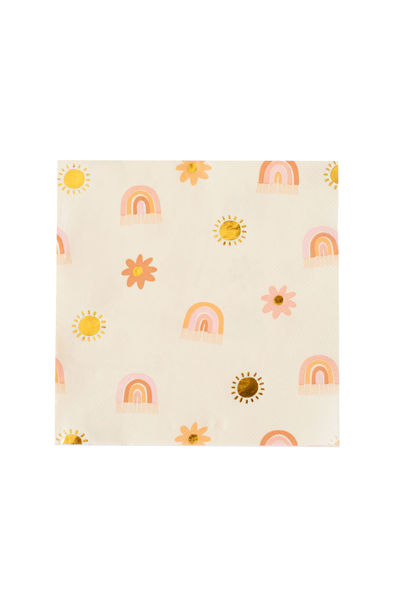 Daydream Society Boho Rainbow Large Napkins, Main, color, Assorted Pre-Pack