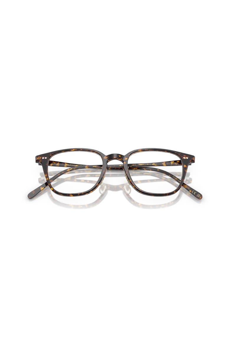 49mm Square optical glasses, Alternate, color, Tortoise