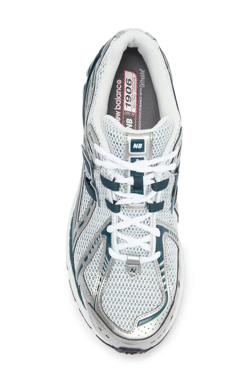 New Balance 1906r Round-head Sneakers In Silver Metallic/deep Ocean