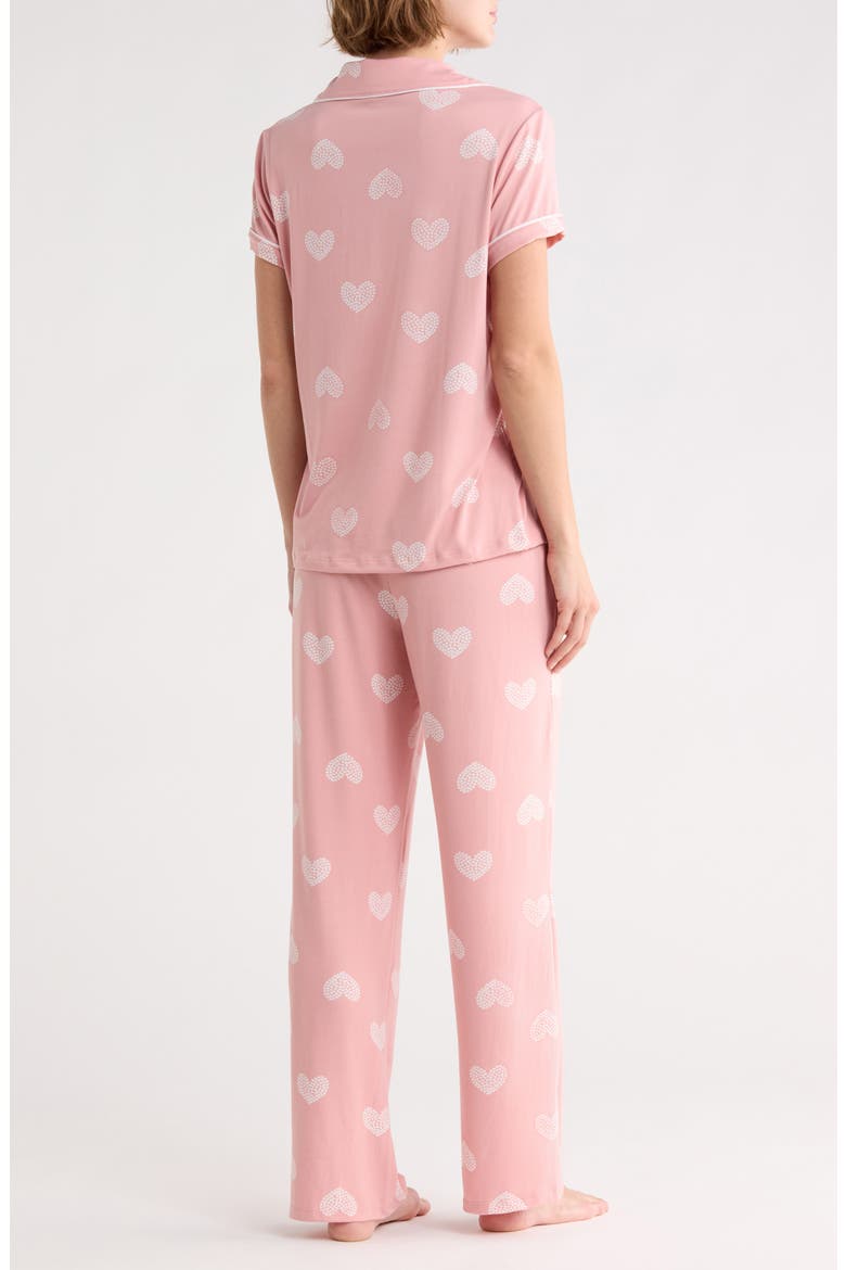 Ginnie Heart Print Pants Pajamas, Alternate, color, HEARTS MADE OF HEARTS - PINK