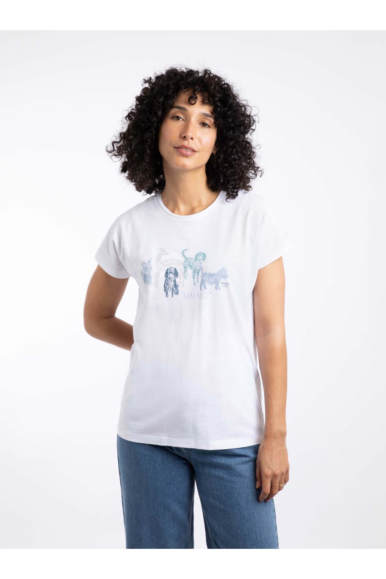 Walkies Slub T-Shirt, Main, color, White