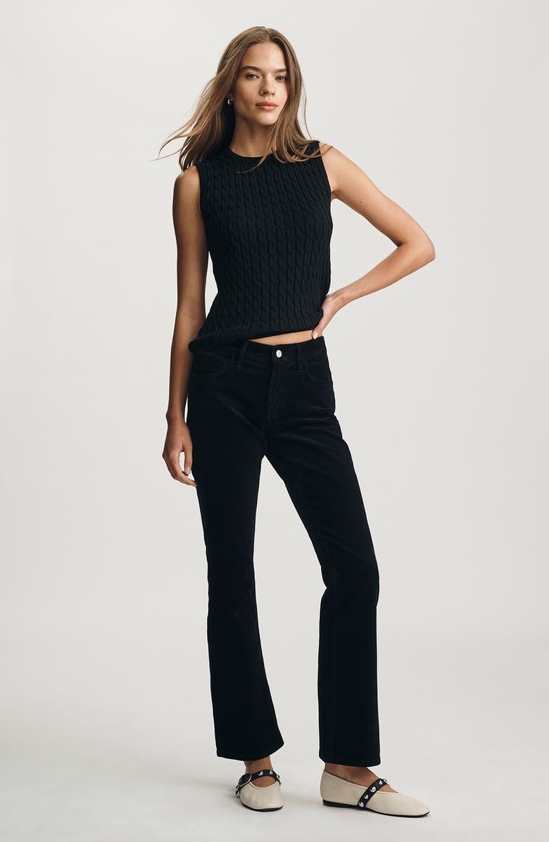 Mavi Jeans Cable Stitch Cotton & Cashmere Sweater Vest, Alternate, color, 