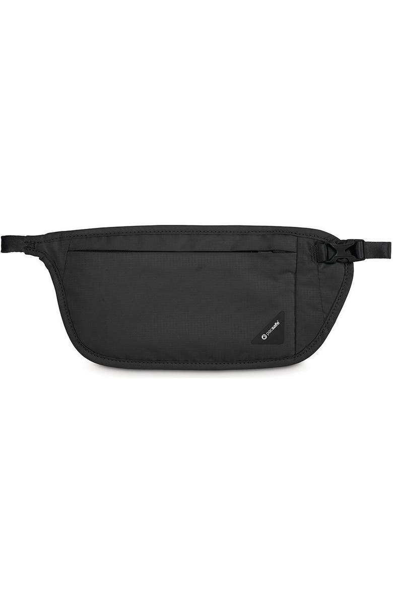 PACSAFE Coversafe V100 RFID Blocking Waist Wallet Black, Main, color, Black