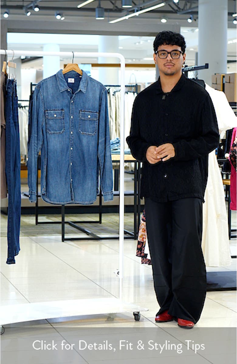 Benning Chambray Slim Fit Utility Shirt, sales video thumbnail