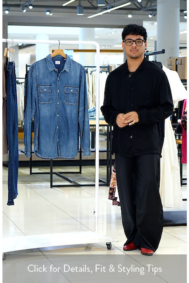 Benning Chambray Slim Fit Utility Shirt video