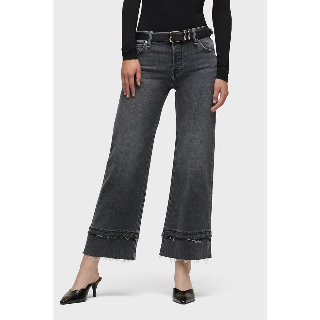 Hudson Jeans Rosie Wide Leg Ankle Cuff In Gray