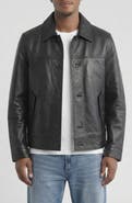 Bagatelle Genuine Leather Trucker Jacket