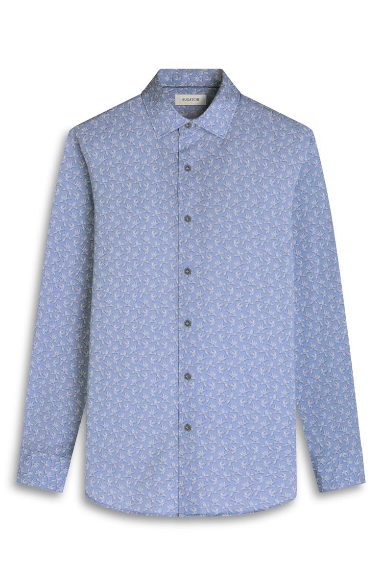 Bugatchi James OoohCotton<sup>®</sup> Floral Button-Up Shirt, Alternate, color, Air Blue