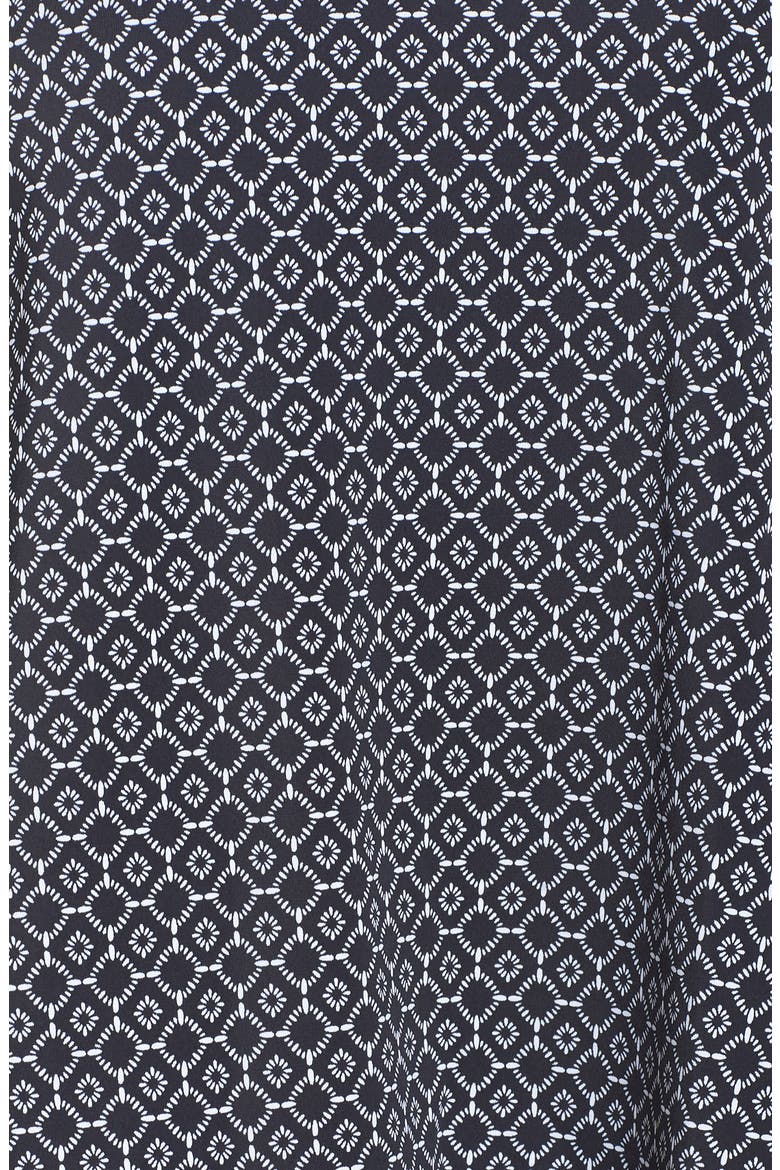 Ayon Pocketed A-Line Tankini Top, Alternate, color, BLACK/ WHITE