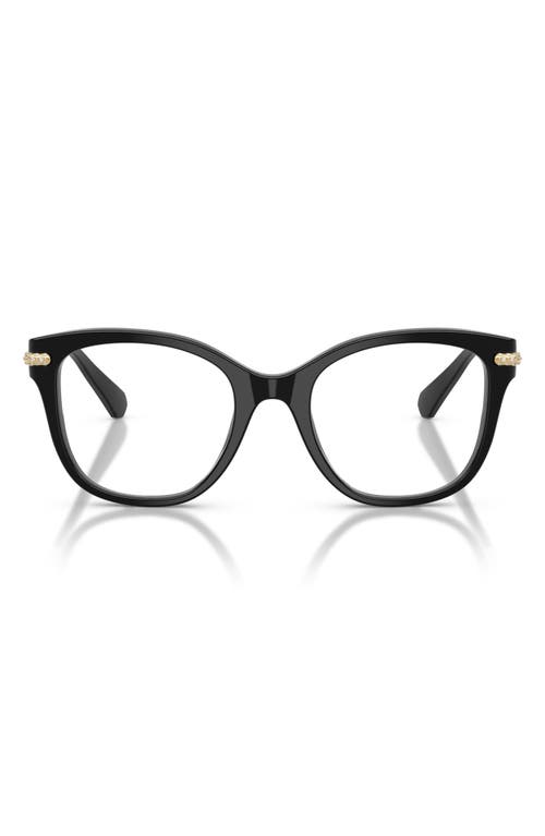 Swarovski 51mm Square Optical Glasses In Black