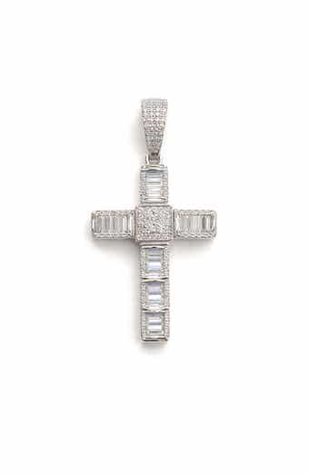 Moissanite Cross Pendant