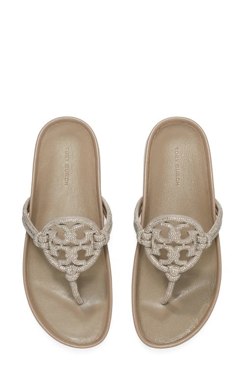 Tory Burch Women's Miller Cloud Knotted Sandals In Gray