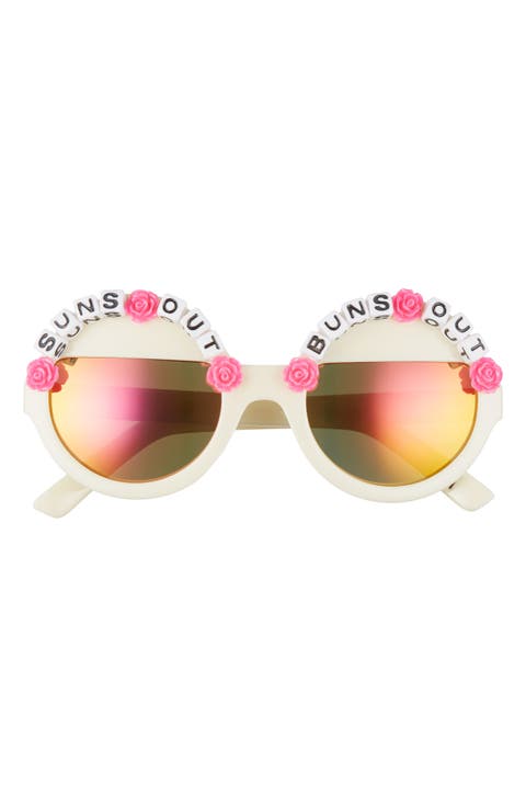Suns Out Buns Out Round Sunglasses
