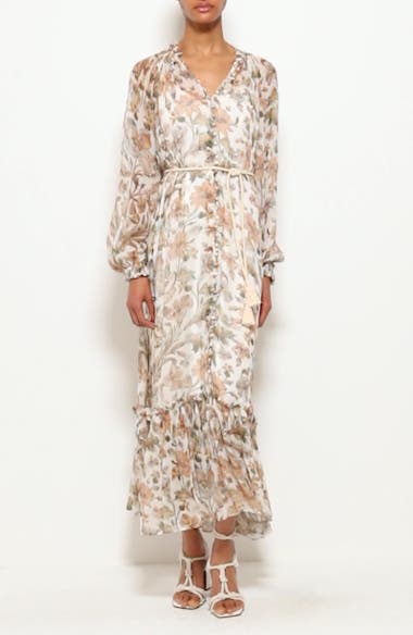 ZIMMERMANN 3479SSS253BLUECREAM 関税送料込 Cascadian Lace Slip Dress Cream Botanical Floral Online