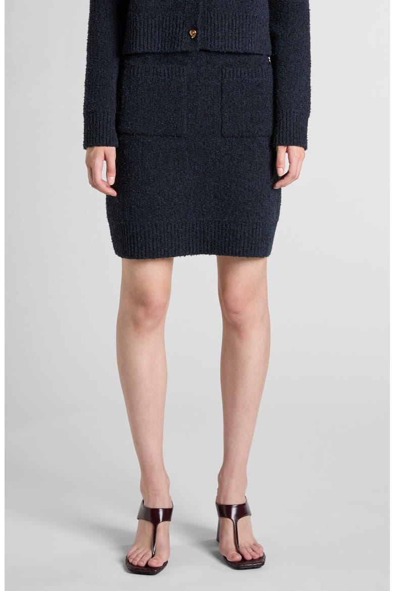 Bouclé Sweater Skirt, Main, color, 4121 NAVY